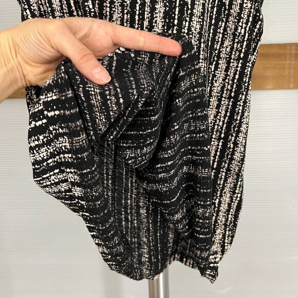 NWOT Rag & Bones Jeans Black White Abstract Stripe Tank Top‎ Sz S - Picture 4 of 12